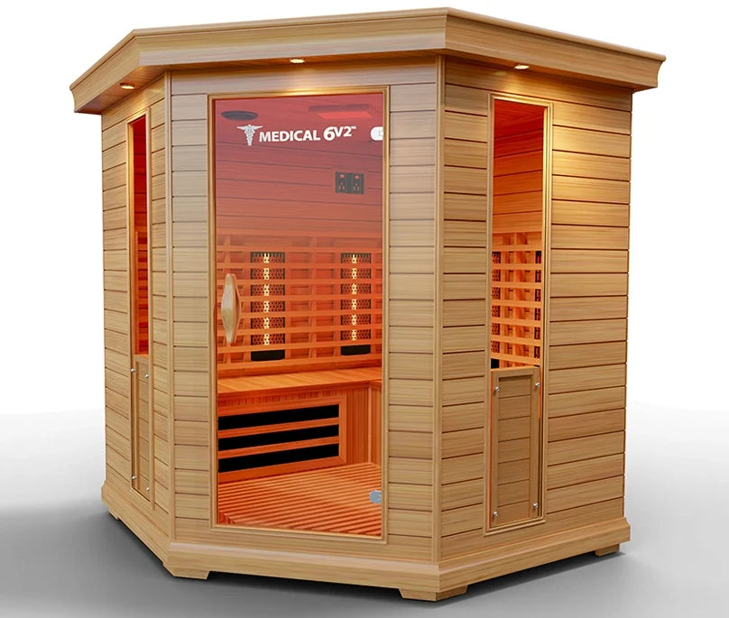 6 Person Indoor Infrared Full Spectrum Sauna | Medical 6 Plus™