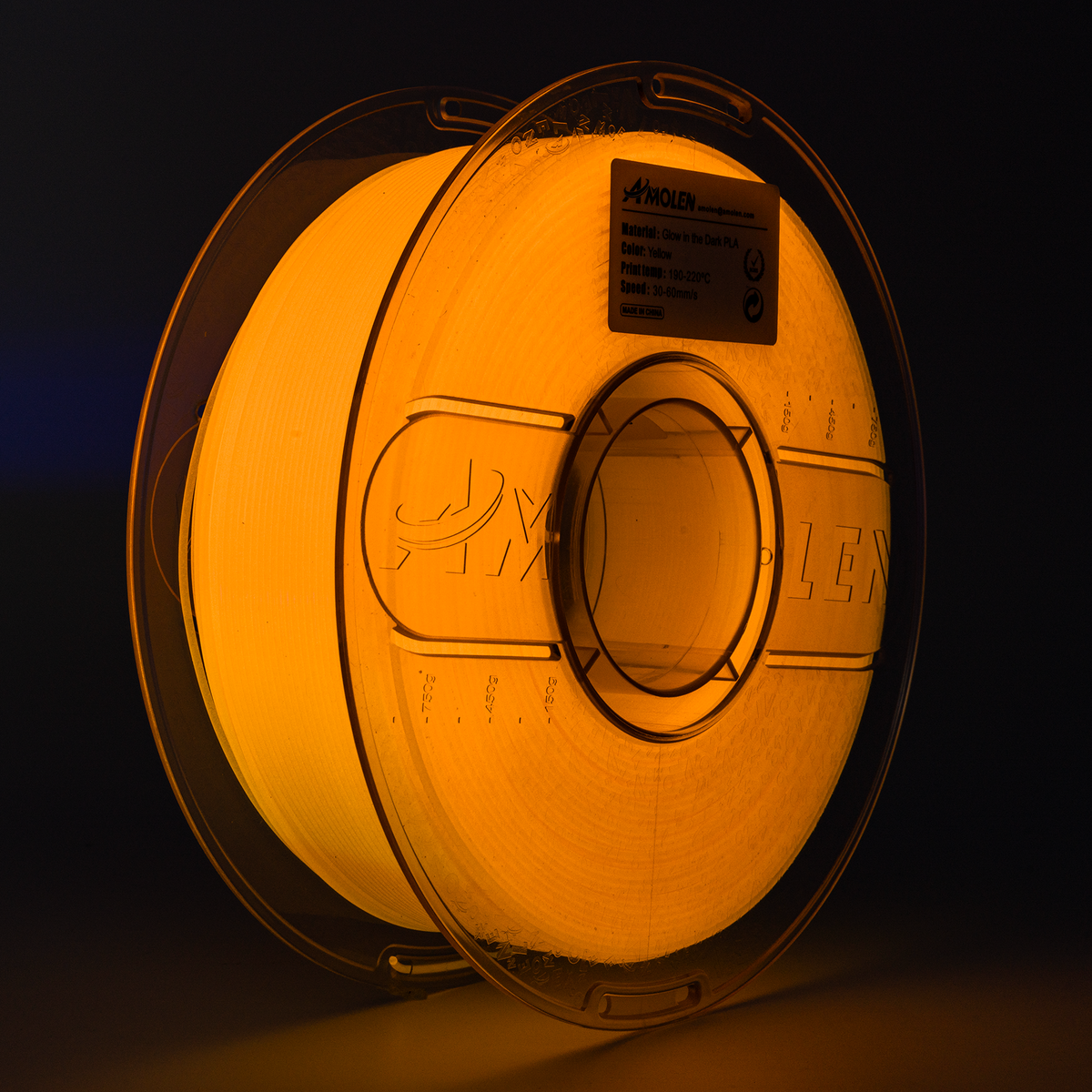 PLA Glow-in-the-Dark 1.75mm, 1KG/2.2LB