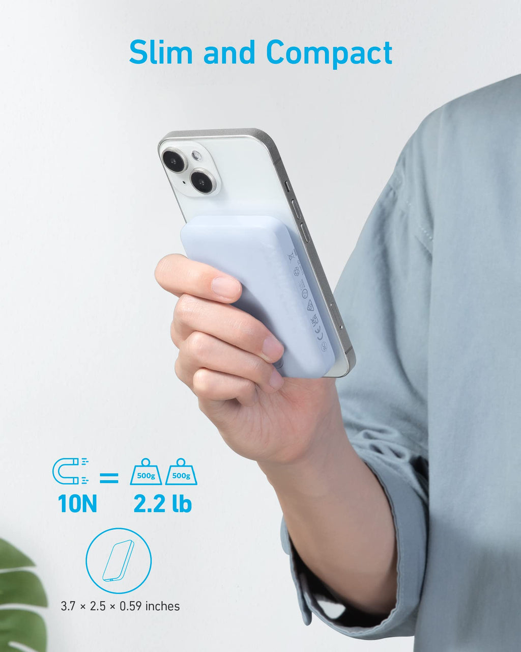 Anker <b>321</b> MagGo Battery (PowerCore Magnetic 5K)