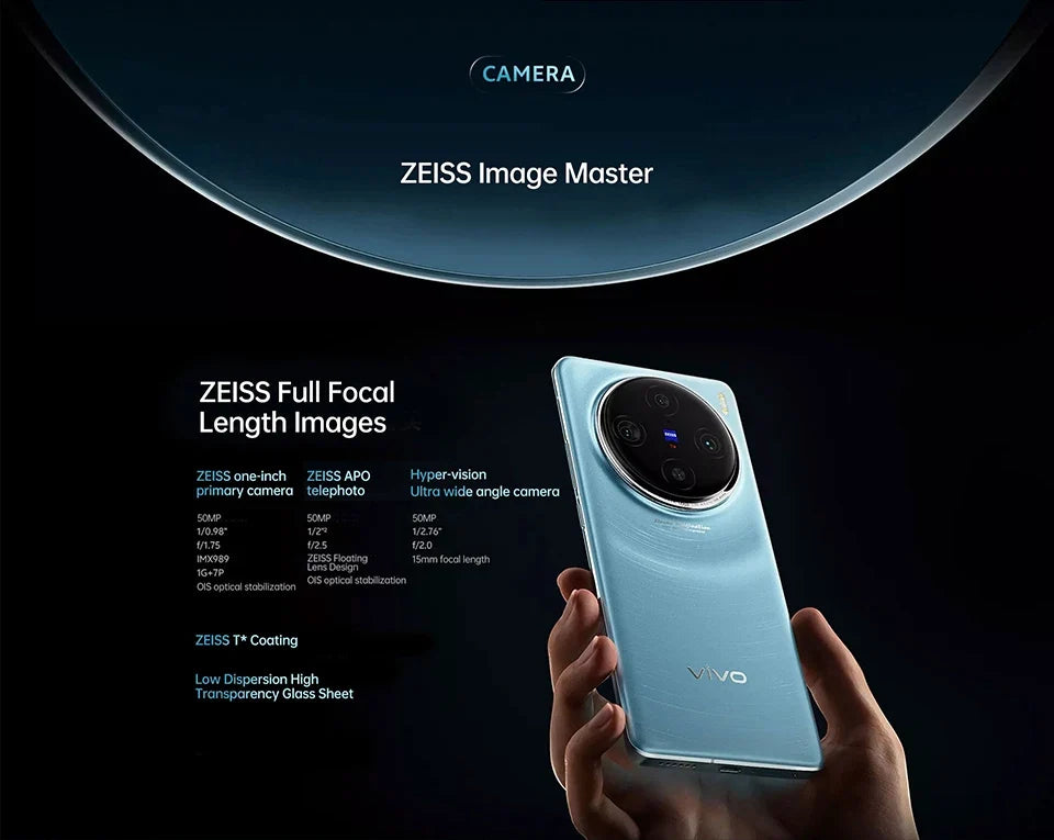 New Original VIVO X100 Pro 5G 6.78 Inches LTPO AMOLED Screen Dimensity 9300 Android 14 Camera 50MP 100W SuperCharge Smartphone