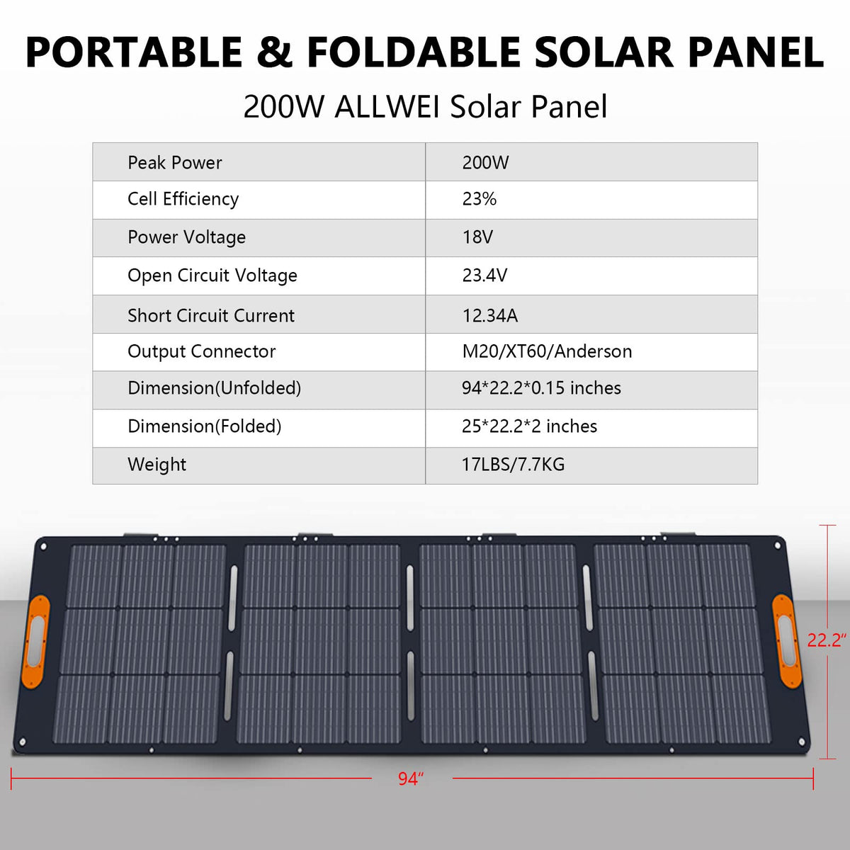ALLWEI Portable Power Station 300W, 280Wh Solar Generator with 110V Pure Sine Wave AC Outlet, Backup Lithium Battery Generator for CPAP Outdoor RV Camping Emergency Home Use
