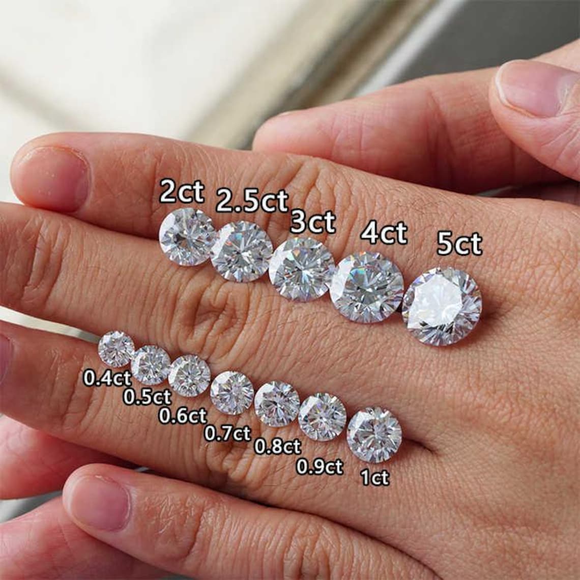 3.50 CTW Lab-Grown Round Diamond Stud Earrings in 14k Gold – E-F/VS AGI Certified