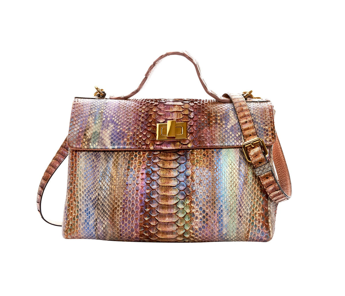 Iridescent Python Elegant & Unique Business/Travel Bag