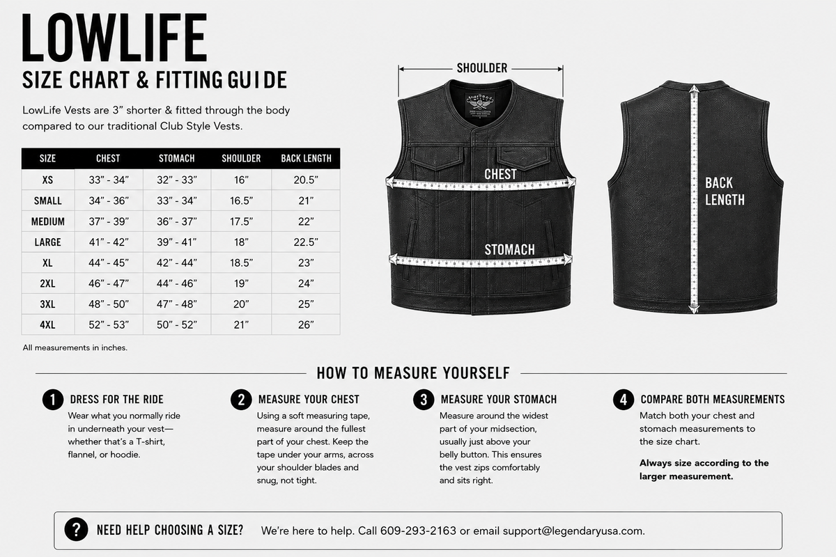 Legendary LowLife NCP American Bison Leather Vest
