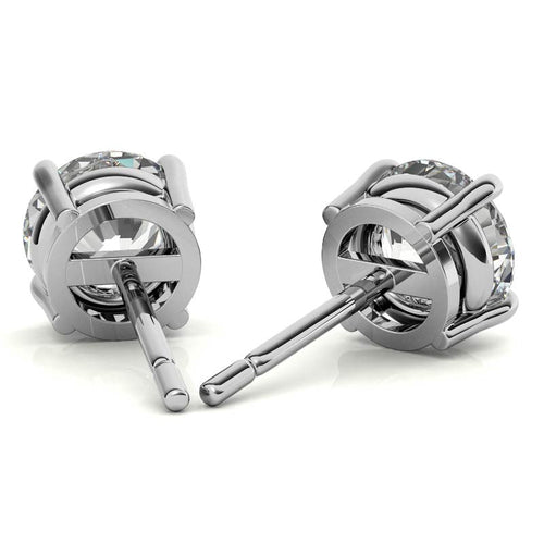 0.50 CTW AGI Certified Lab Grown Diamond (G-VS)  Stud Earrings in Choice Of 14K White or Yellow Gold